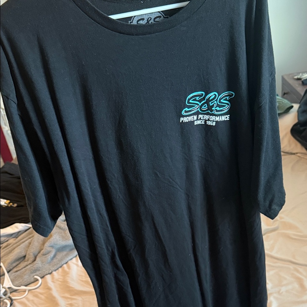S&S Black Short Sleeve Men's Tee